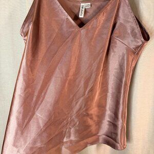 DB Studio Satin Slip Camisole in Rose Pink – Size S